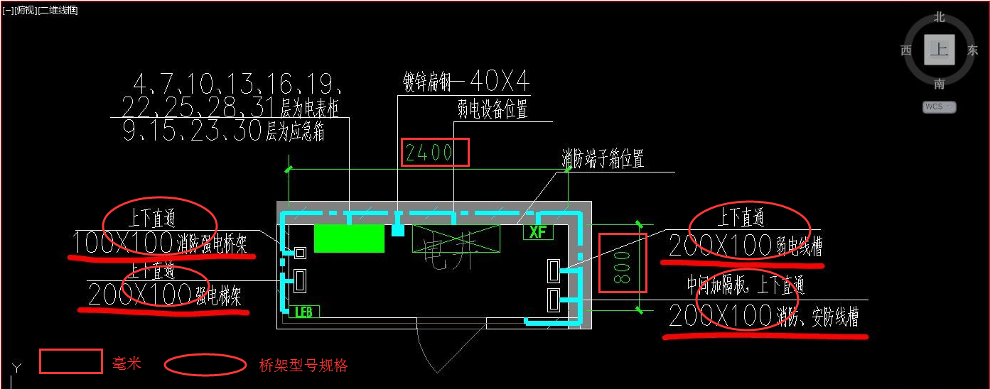 什么是橋架走向圖?(圖3) 橋架安裝規(guī)劃圖